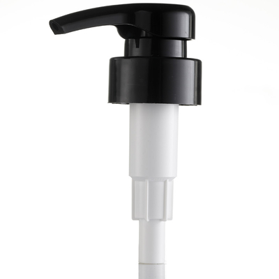 Pompe en plastique rotative de distribution de cosmétiques de la presse noire pp pour le lavage de main