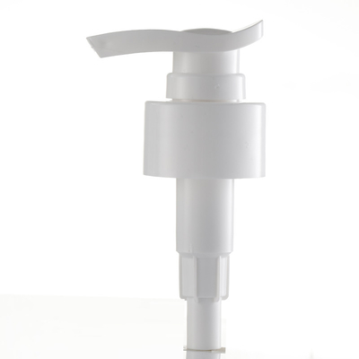 Tête en plastique blanche de pompe de distributeur de savon de pompe de bouteille de lotion de vis de cosmétique de 28mm