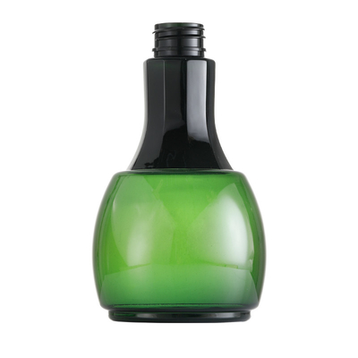 bouteille ronde de corps de longue bouche du vert 400ml pour la protection de l'environnement de conditionneur pour cheveux