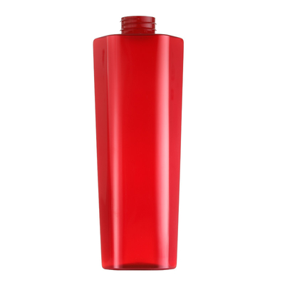 L'usine de haute qualité de bouteille rouge de shampooing a adapté la bouteille aux besoins du client 500ml de empaquetage cosmétique
