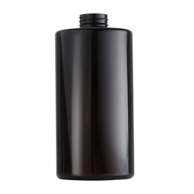 Brown foncé grande capacité autour de la bouteille de empaquetage cosmétique 700ml accepte la personnalisation