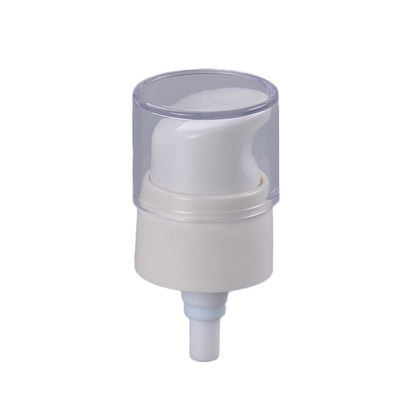 Pompe à huile en plastique de la serrure 24/410 blanc de vis pour les bouteilles faciales de sérum