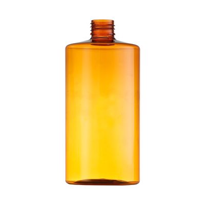 La bouteille en plastique transparente orange peut être style/couleur/taille adaptés aux besoins du client